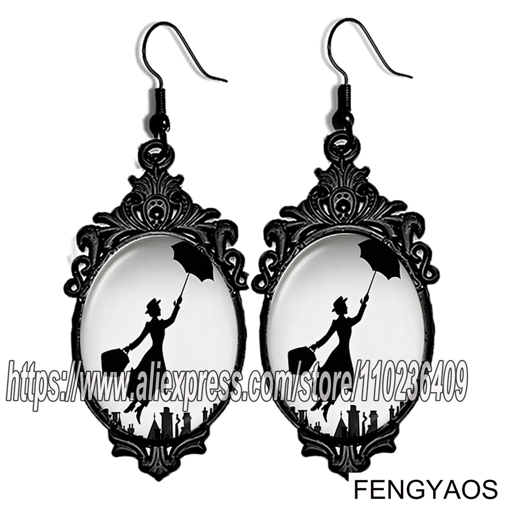 Women Jewelry Accessories For Black Dress - 여성을위한 새로운 블랙 메리 포핀스 댕글