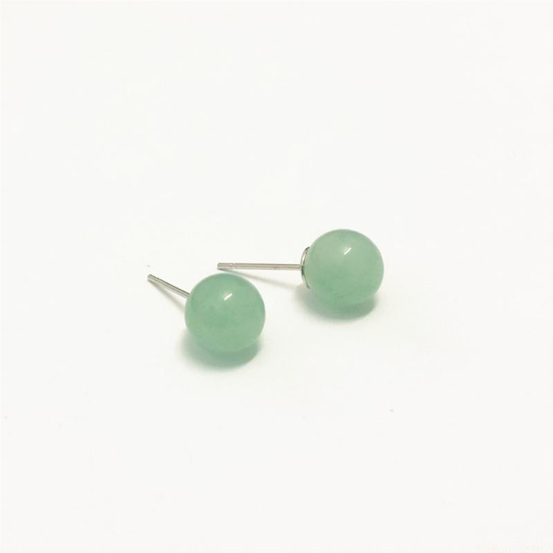 Women'S Accessories For Formal Wear - 31BF 천연 크리스탈 라운드 구슬 귀걸이
