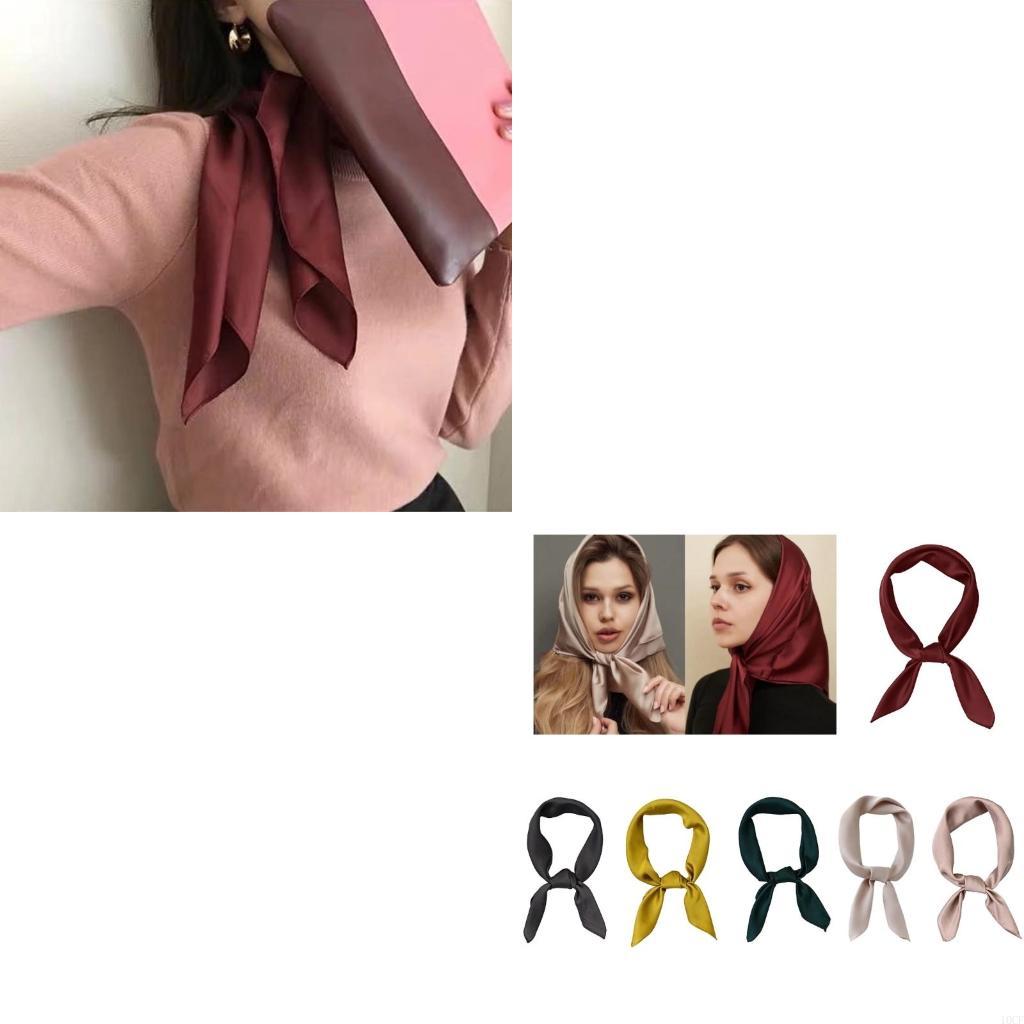 Women'S Accessories For Formal Wear - 모조 실크 스카프 부드럽고 통기성 목