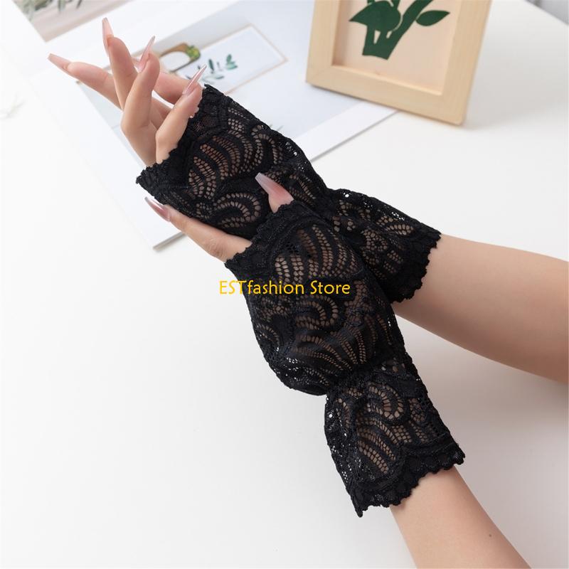 Women'S Accessories For Formal Wear - Y5GC 레이스 분리형 슬리브 커프 레이어드
