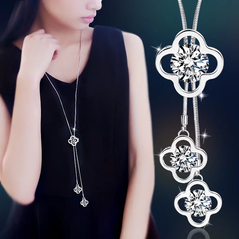 Women Accessories Images - 여성 펜던트 목걸이 중공 잎 꽃