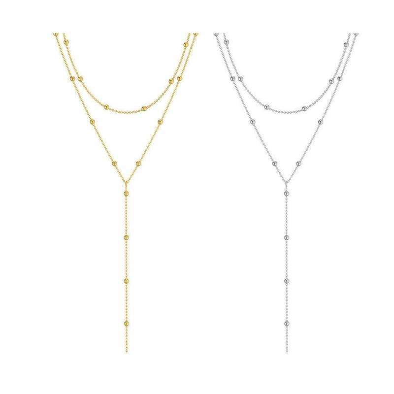 J78F 세련된 다중 가닥 체인 목걸이 섬세한 프린지  - Women'S Accessories For Formal Wear 리뷰 및 가격