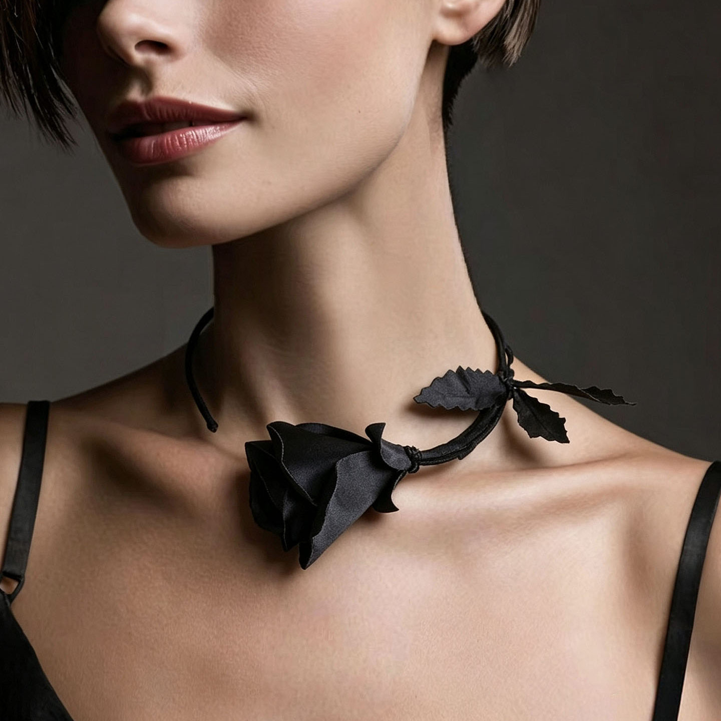 패션 주얼리 수제 화이트 블랙 로즈 꽃 목걸이 여성 여 - Women'S Accessories For Formal Wear 리뷰 및 가격