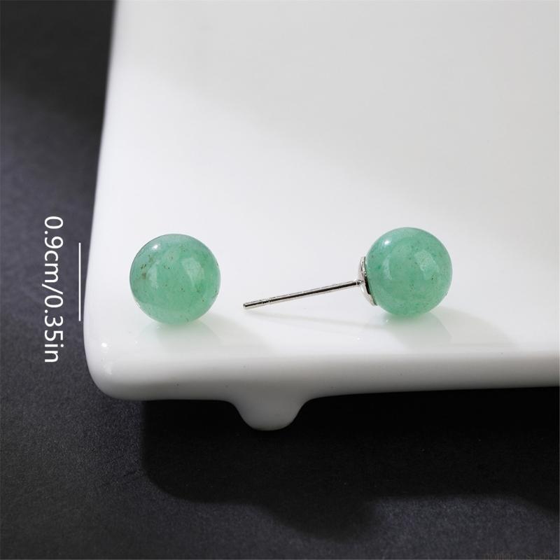 31BF 천연 크리스탈 라운드 구슬 귀걸이 민감한 피부 - Women'S Accessories For Formal Wear 리뷰 및 가격