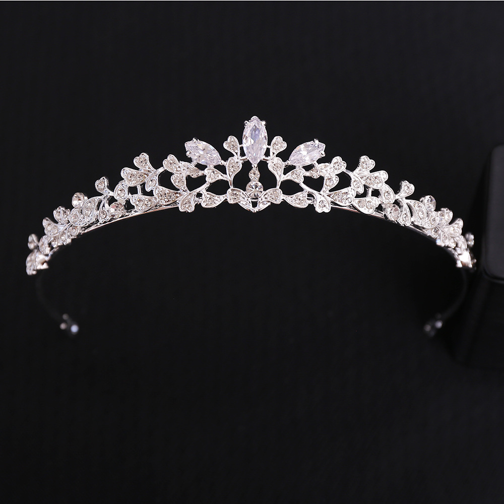 바로크 럭셔리 큐빅 지르코니아 신부 왕관 헤드피스 크리 - Women Jewelry Accessories For Black Dress 리뷰 및 가격