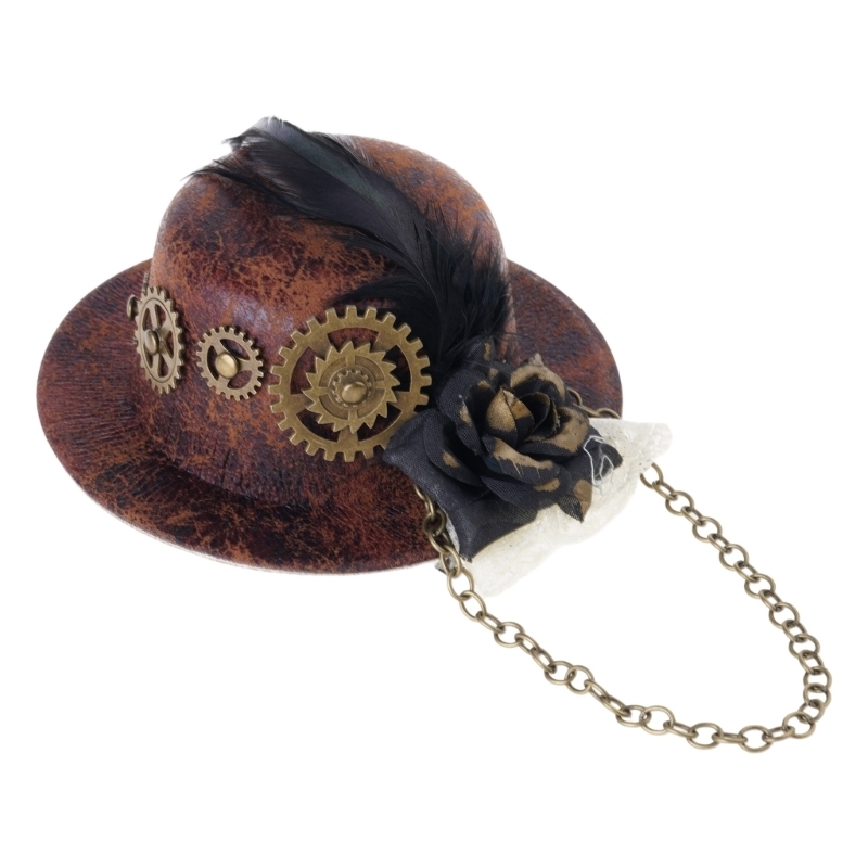 여성 할로윈 고딕 미니 탑 모자, 스팀펑크 기어, 체인 - Women'S Victorian Era Accessories 리뷰 및 가격