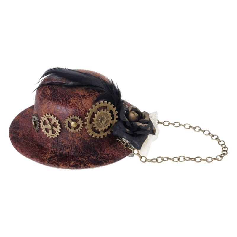 여성 할로윈 고딕 미니 탑 모자, 스팀펑크 기어, 체인 - Women'S Victorian Era Accessories 리뷰 및 가격
