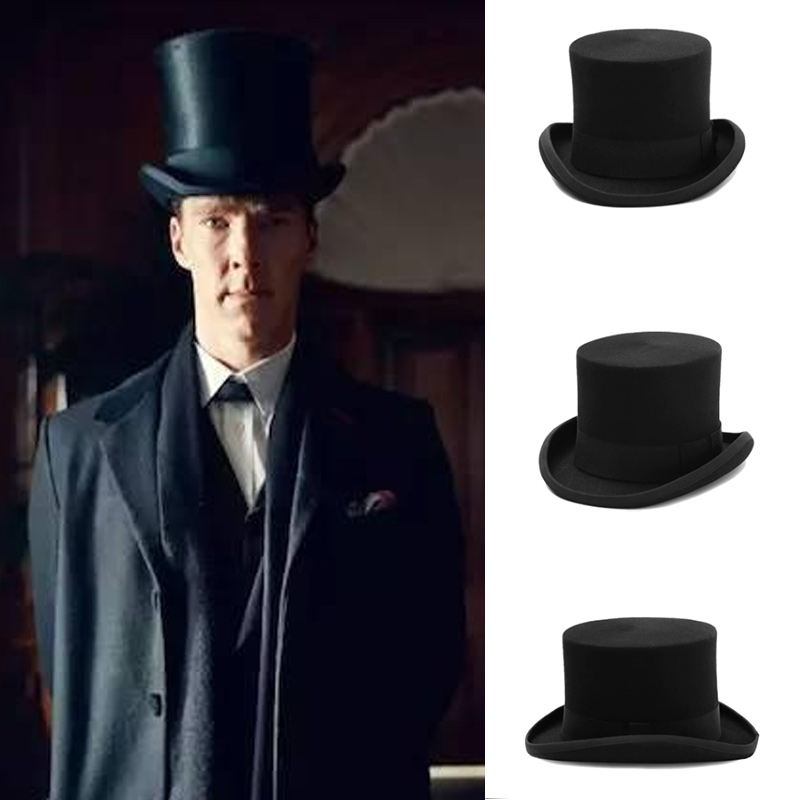 클래식 양모 펠트 대통령 모자 승마 모자 마술 모자 빅 - Women'S Victorian Era Accessories 리뷰 및 가격