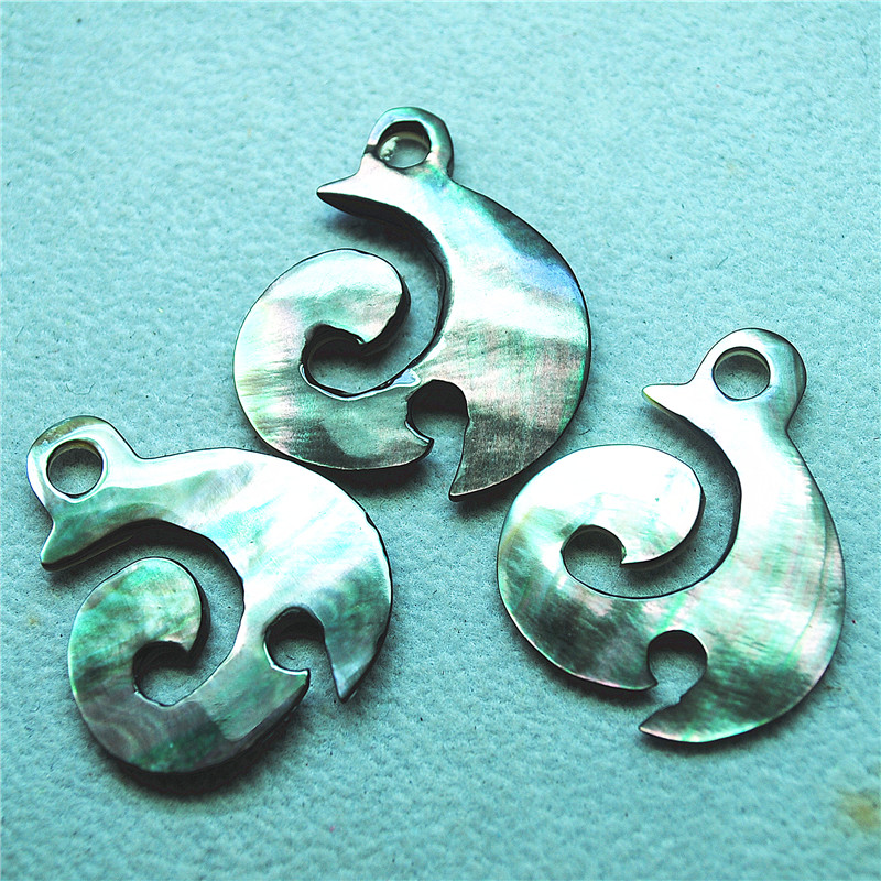 3PCS 자연 블랙 립 쉘 펜 던 트 여성 귀걸이 만들 - Women'S Accessories Nz 리뷰 및 가격