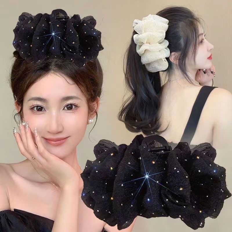 1/2개 우아한 메쉬 라인스톤 헤어 클립 여성용 한국  - Women'S Korean Accessories 리뷰 및 가격