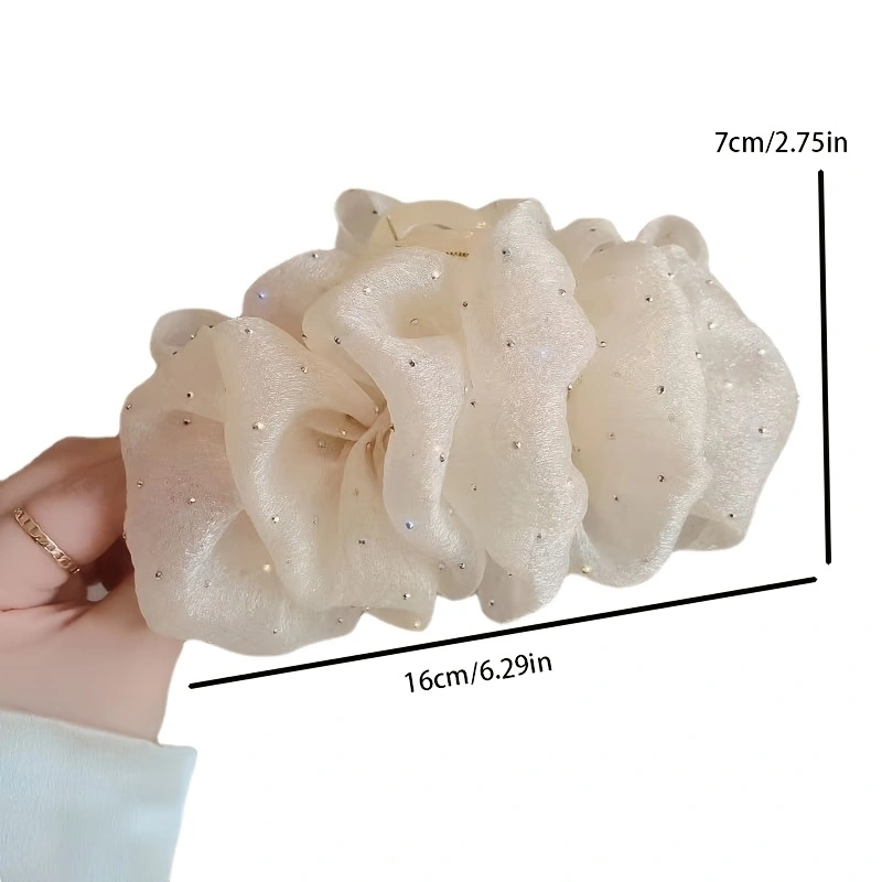 1/2개 우아한 메쉬 라인스톤 헤어 클립 여성용 한국  - Women'S Korean Accessories 리뷰 및 가격