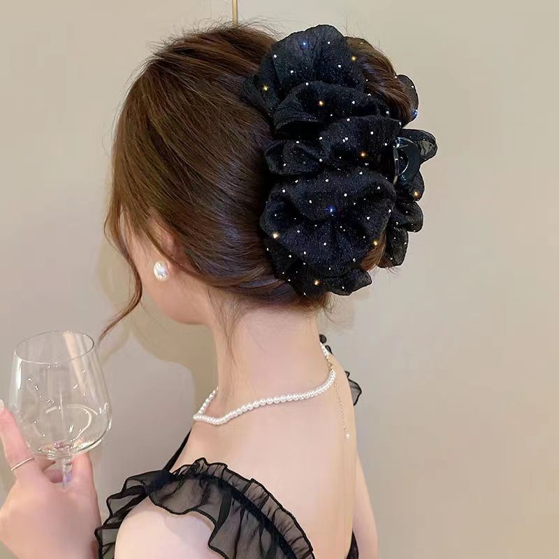 1/2개 우아한 메쉬 라인스톤 헤어 클립 여성용 한국  - Women'S Korean Accessories 리뷰 및 가격
