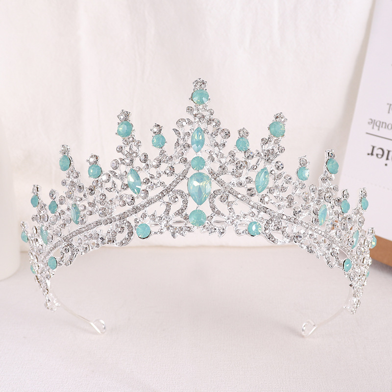 바로크 공주 여왕 오팔 크리스탈 신부 티아라 크라운 럭 - Women Jewelry Accessories For Black Dress 리뷰 및 가격