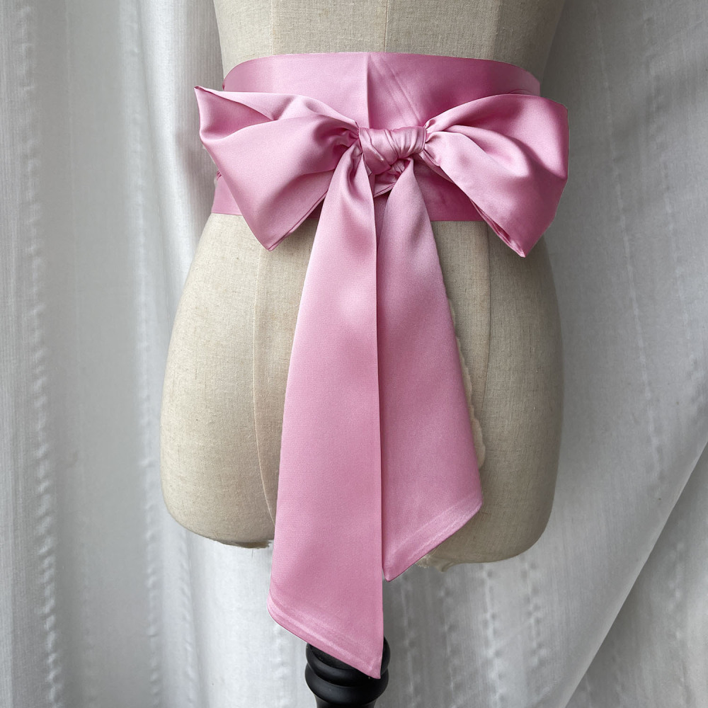 넓은 리본 허리띠 여성용 조절 가능한 타이업 벨트 패브 - Women'S Accessories For Formal Wear 리뷰 및 가격