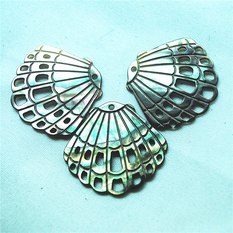 4개의 블랙 쉘 펜던트 조각 모양 크기 28-30MM  - Women'S Accessories Nz 리뷰 및 가격
