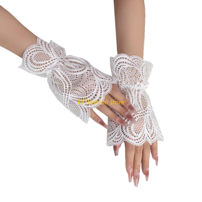 Y5GC 레이스 분리형 슬리브 커프 레이어드 팔 장식  - Women'S Accessories For Formal Wear 리뷰 및 가격