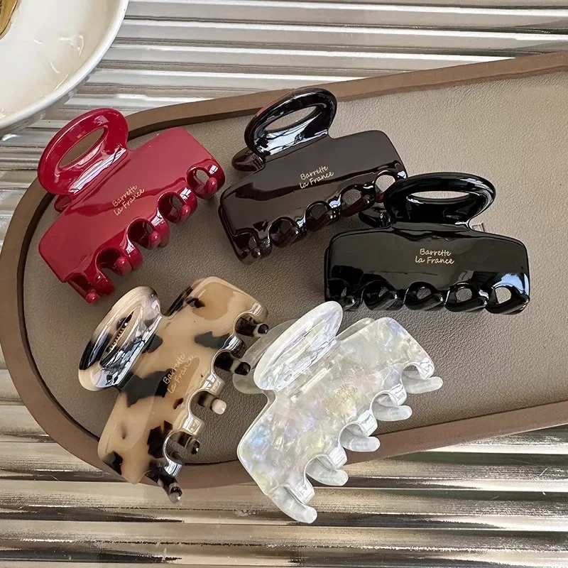 5.5cm 길이의 아세테이트 헤어 크랩 레드 헤어 클립 - Women'S Korean Accessories 리뷰 및 가격