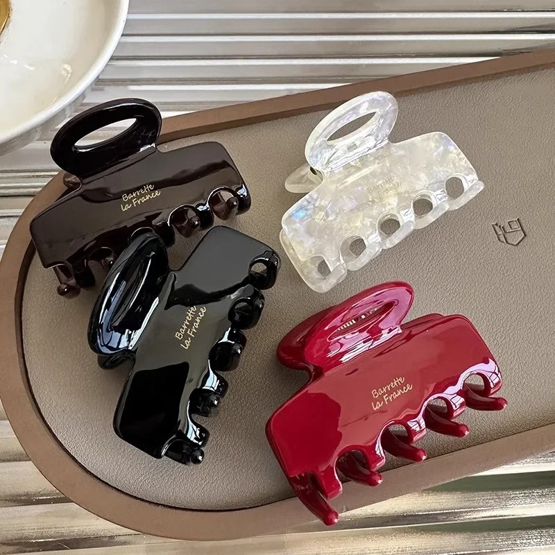 5.5cm 길이의 아세테이트 헤어 크랩 레드 헤어 클립 - Women'S Korean Accessories 리뷰 및 가격
